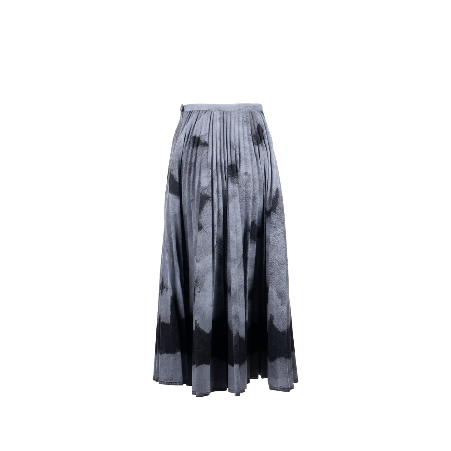 Dior size 34 Tie-dye print skirt cotton grey / black