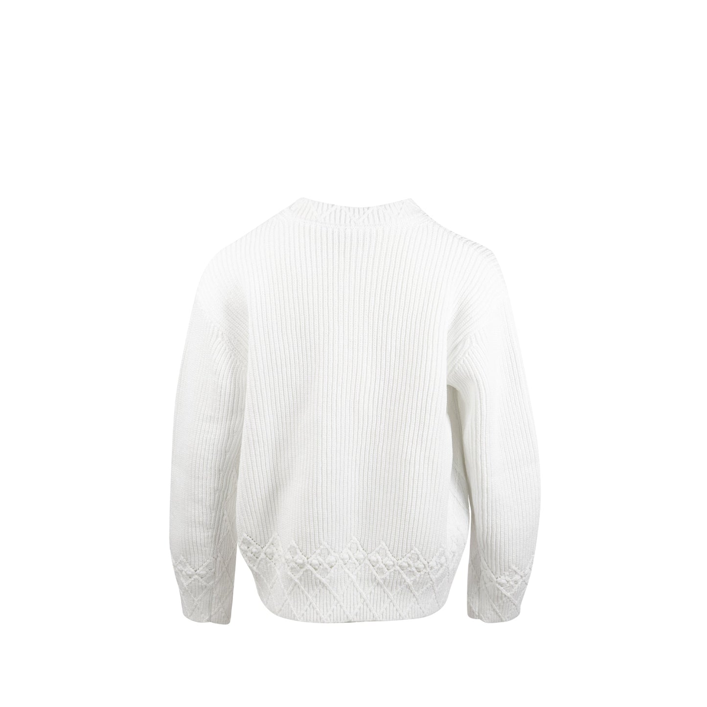 Chanel Size 38 25P Jacket Cotton/Mixed Fibres White SHW