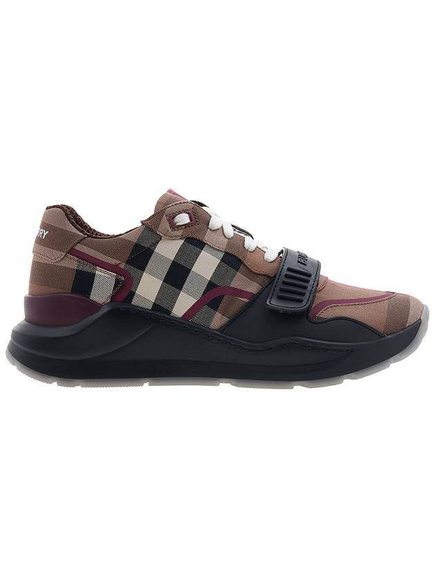 Luxury Burberry Ramsey Check Cotton Low Top Sneakers Brown