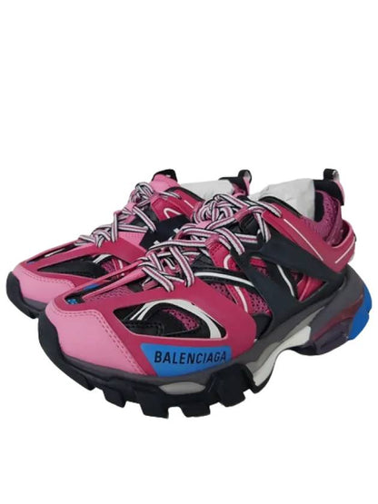 Luxury Balenciaga Trending 2025 Track Low Top Sneakers Blue Pink