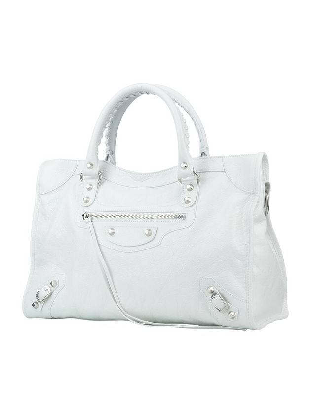 Luxury Balenciaga Trending 2025 Le City Medium Bag White