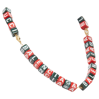 Gucci Luxury Balenciaga Trending 2025 Hacker Project Symbols Cubes Short Necklace