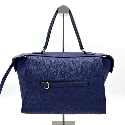 CÃ©line Borsa a mano in pelle con anello piccolo Luxury CELINE blu LA31565