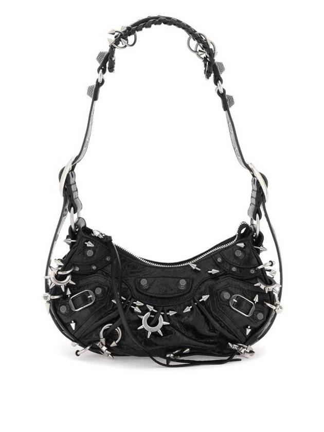Luxury Balenciaga Trending 2025 Le Cargol XS Metal Detail Shoulder Bag Black