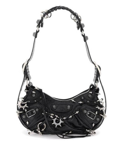 Luxury Balenciaga Trending 2025 Le Cargol XS Metal Detail Shoulder Bag Black