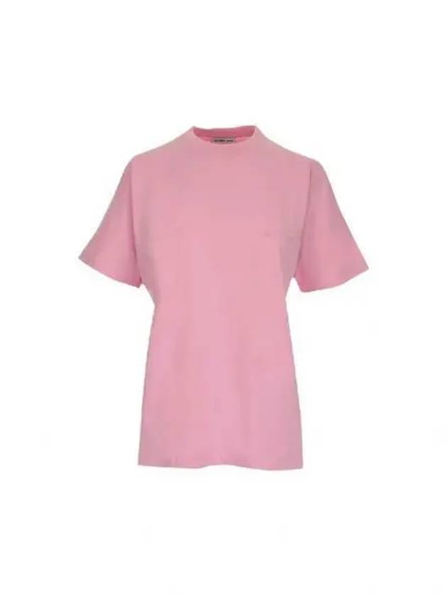 Luxury Balenciaga Trending 2025 Women's Logo Cotton Short Sleeve T-Shirt Pink