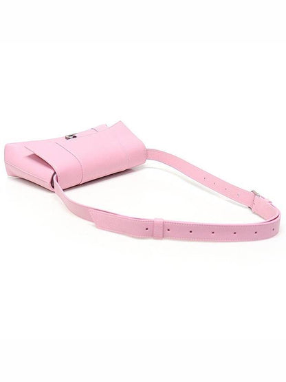 Luxury Balenciaga Trending 2025 671355 Candy Pink Supple Calfskin Hourglass Downtown XS Small Shoulder Bag