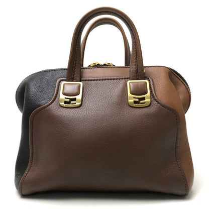 FENDI Handbag 8BL117 leather Brown chameleon Women
