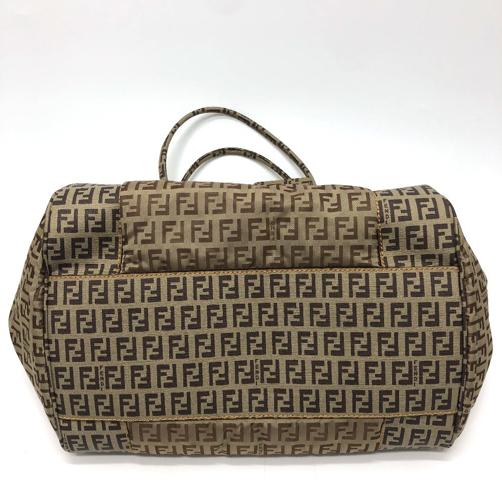 FENDI Handbag 8BN174 PVC / nylon beige Zucchino