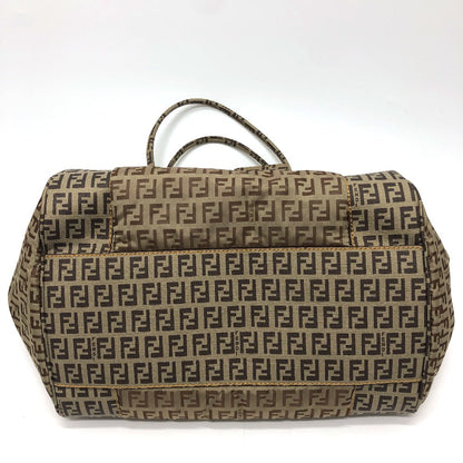FENDI Handbag 8BN174 PVC / nylon beige Zucchino