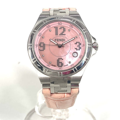 FENDI Watches Quartz 4600M leather pink high speed pink dial