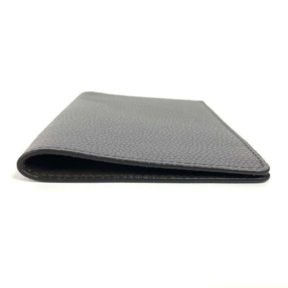 FENDI passport case leather gray logo unisex(Unisex)