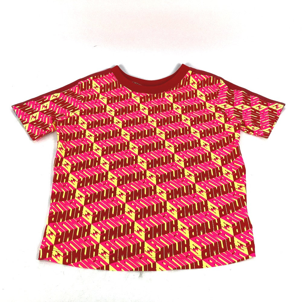 FENDI Short sleeve T-shirt FS7137 Cotton, Polyurethane Red logo Women S