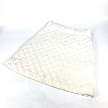 FENDI skirt FQ7144 silk white quilting Women 40