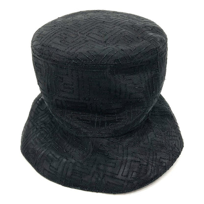 FENDI hat FXQ801 Nylon black FF Zucca Pattern mesh unisex(Unisex) L