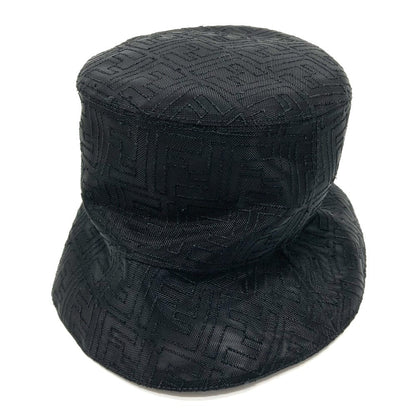 FENDI hat FXQ801 Nylon black FF Zucca Pattern mesh unisex(Unisex) L