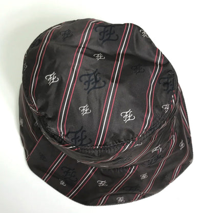 FENDI hat FXQ801 Nylon Brown type Karligraphy Bucket Hat unisex(Unisex) S