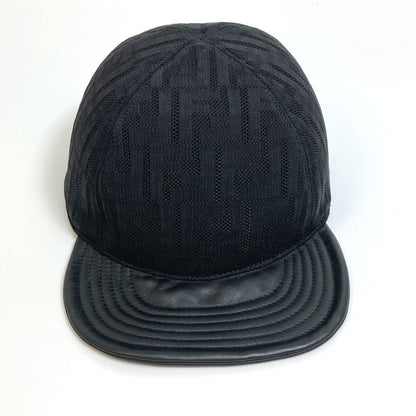 FENDI cap FZQ770 polyamide black Zucca