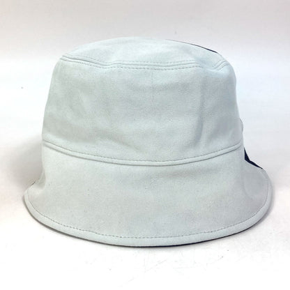 FENDI hat FXQ801 Goatskin blue logo bicolor mens 60