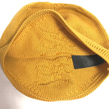FENDI Knit hat FXQ056 wool yellow logo Women