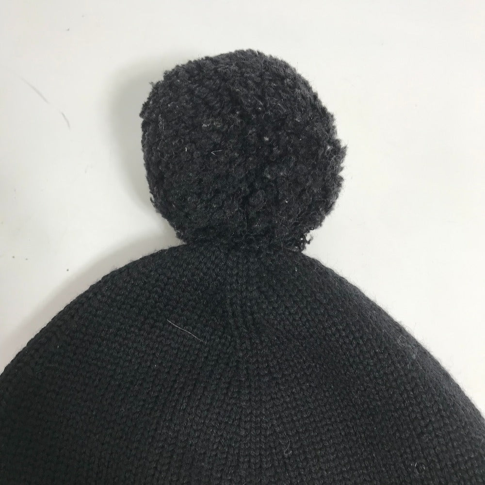 FENDI Knit hat FXQ056 wool pink By color Logo with pom-pom Women