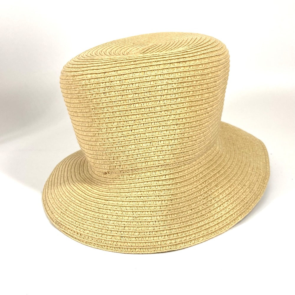 FENDI hat FXQ891 leather beige Handbag AIJE RAFFIA BUCKET Hat Bucket hat & drawstring bag Women