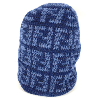 FENDI Knit hat FXQ960 wool gray logo Women