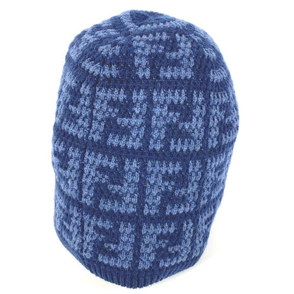 FENDI Knit hat FXQ960 wool gray logo Women