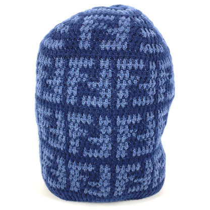 FENDI Knit hat FXQ960 wool gray logo Women