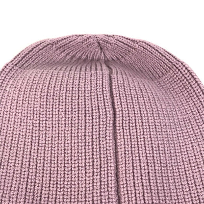FENDI Knit hat FXQ938 wool purple Bucket bag design Logo with pocket Women