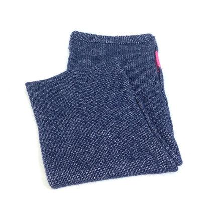 FENDI Scarf Wool, Silk Navy type F logo Women