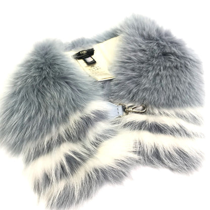 FENDI Scarf FNG426 fur blue Fur tippet with hook Women