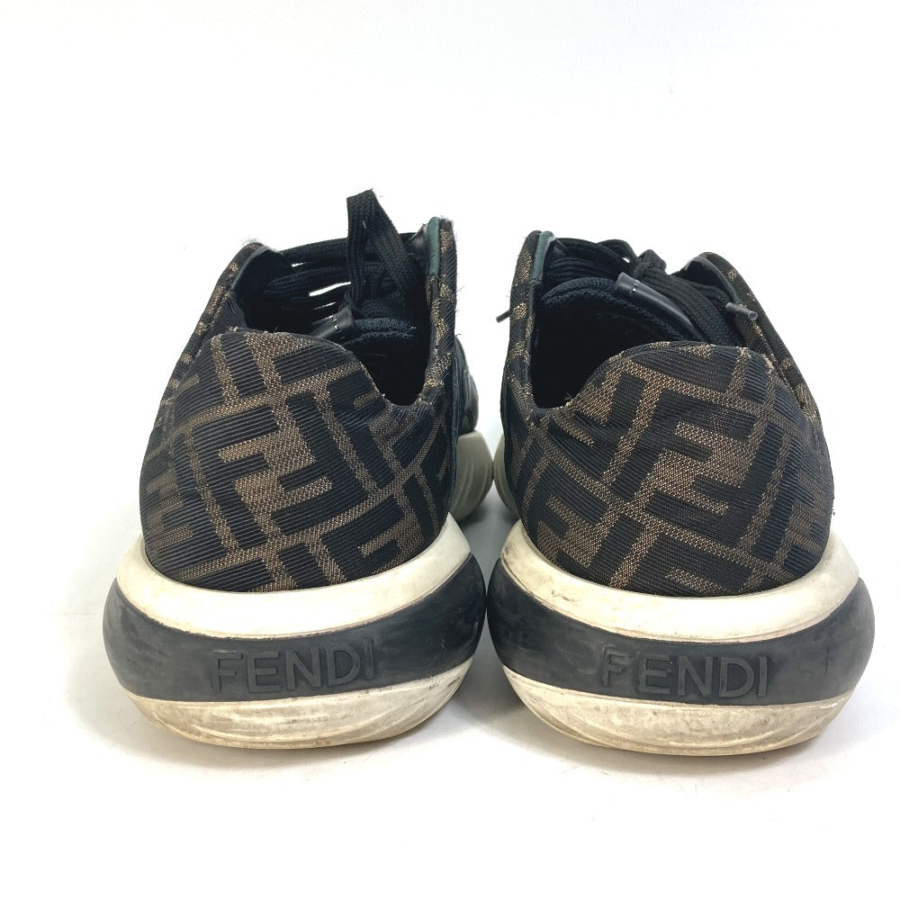 FENDI sneakers 7E1304 leather Brown Dadd sneakers Zucca mesh mens 9