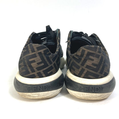 FENDI sneakers 7E1304 leather Brown Dadd sneakers Zucca mesh mens 9