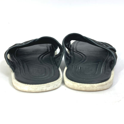 FENDI Sandals 7X1222 Canvas/Leather, Canvas x Leather black Zucca belt mens 7