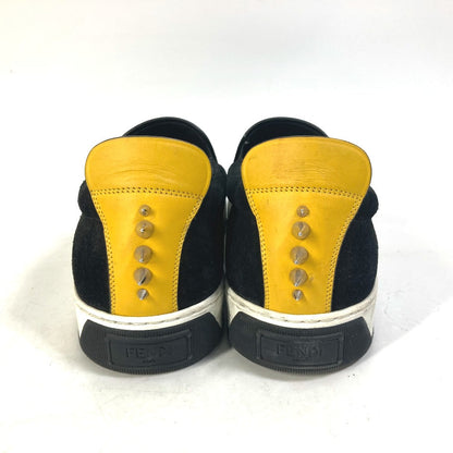 FENDI Slip-on suede black sneakers Monster Bugs mens 8