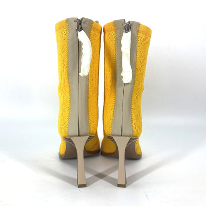 FENDI boots knit yellow Shoes shoes knitted boots Women 35