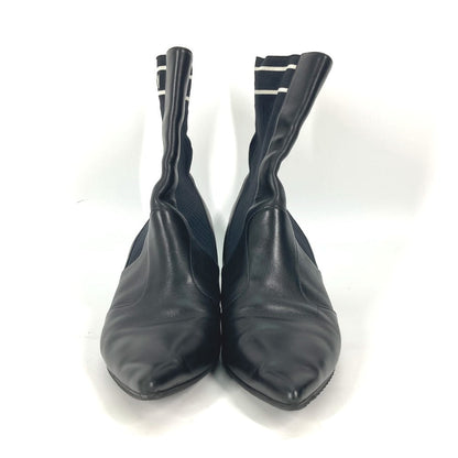 FENDI boots knit black Heel logo sneaker boots knit boots Women 36