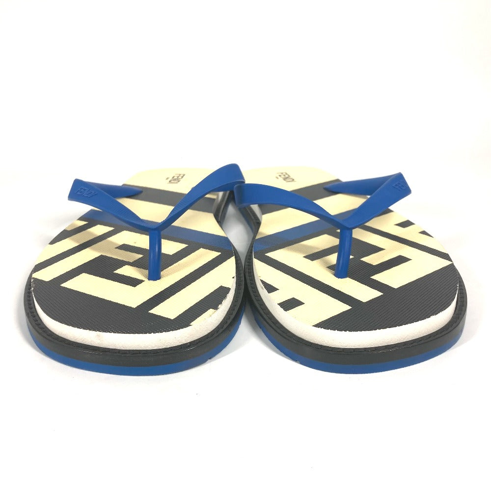 FENDI Sandals 7Y1360 rubber blue Shoes shoes logo 8