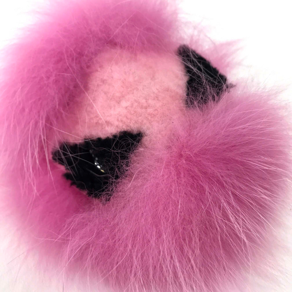 FENDI charm fur pink BAG BUGS Bag Bugs