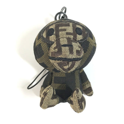 FENDI charm canvas Brown A BATHING APE A Bathing Ape Collaboration Milo Zucca mens