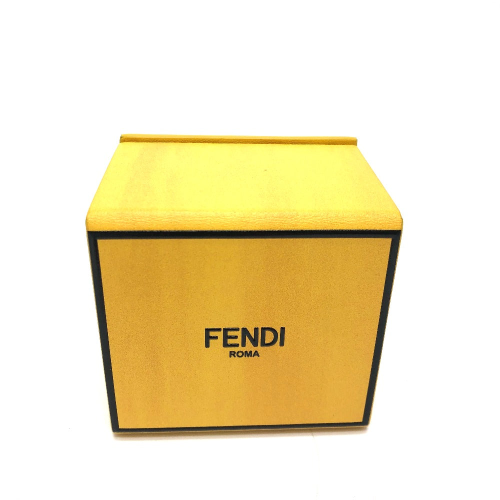 FENDI key ring 7AR894 leather yellow logo/accessories mini box