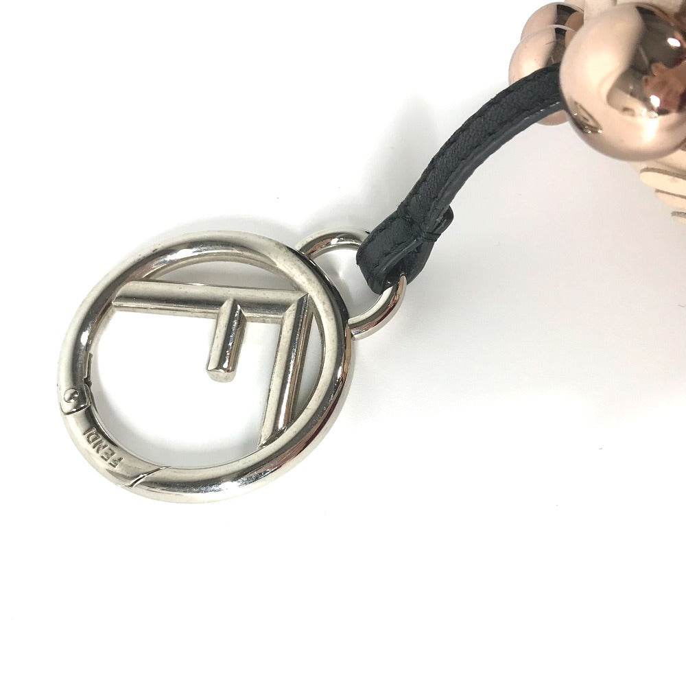 FENDI key ring canvas Brown Zucca Space monkey Women