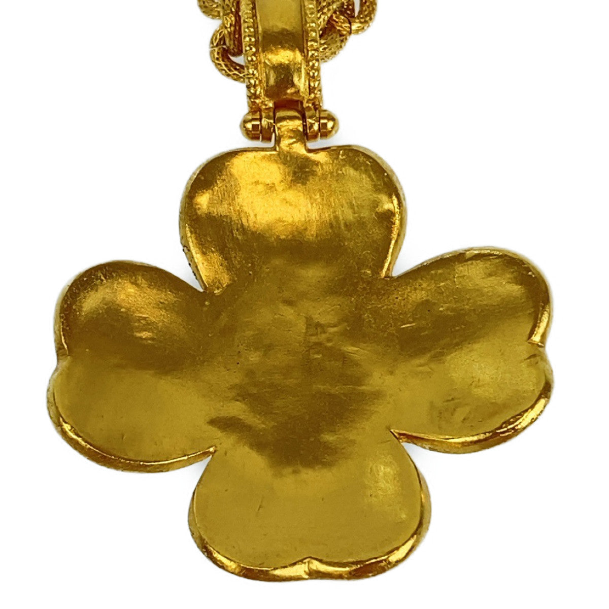 CHANEL Necklace plating Gold black Gripoa Natural Stone COCO Mark