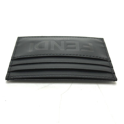 FENDI Card Case 7M0164 leather black logo mens