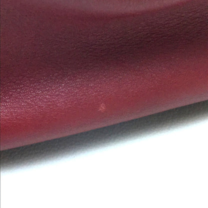 FENDI Handbag 8BH250 leather Dark red To joule Women