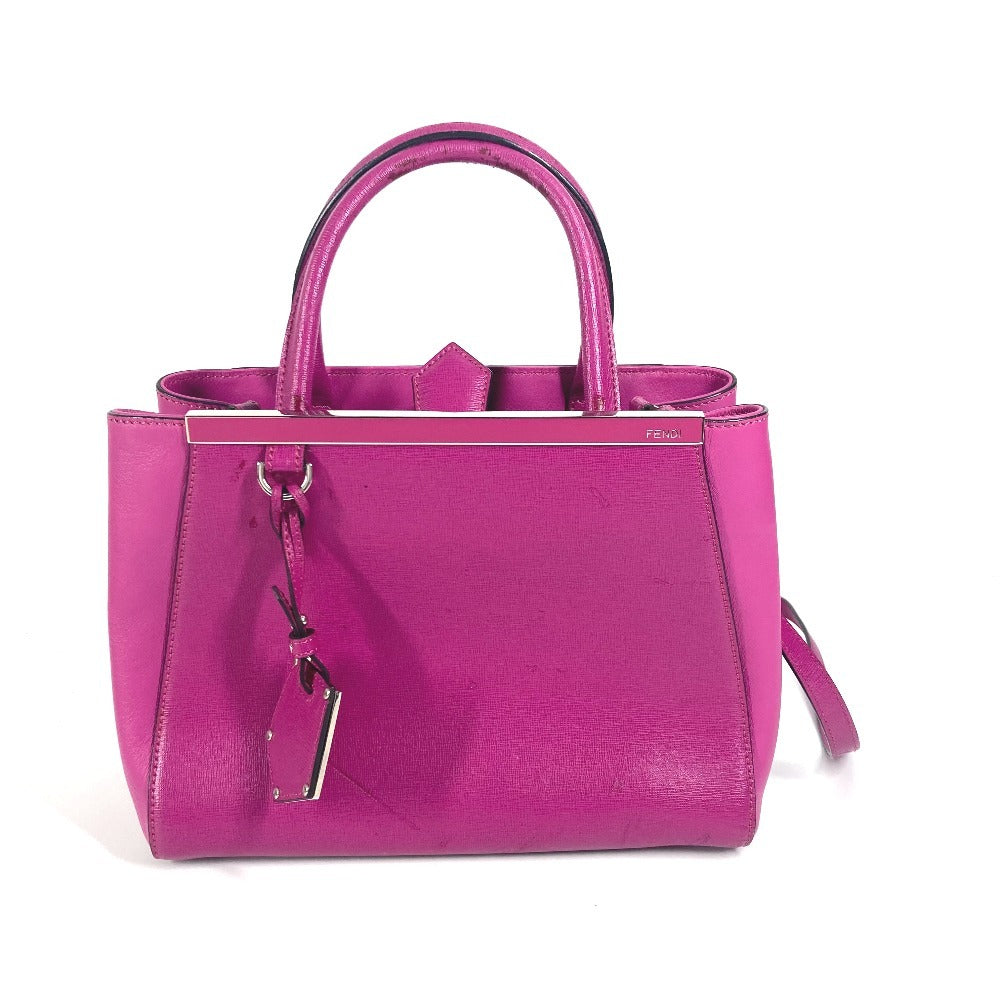 FENDI Handbag 8BH253 leather purple Petite to Jules Women