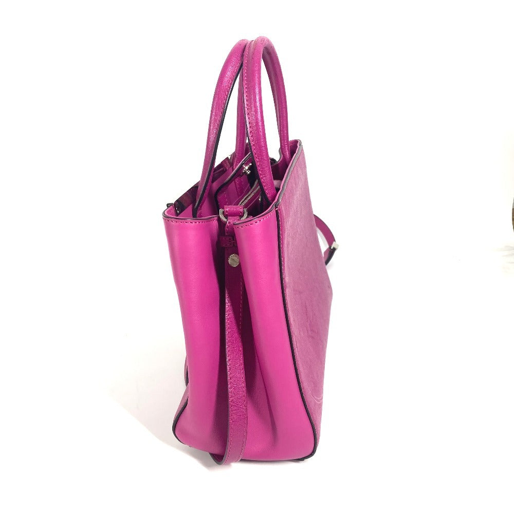 FENDI Handbag 8BH253 leather purple Petite to Jules Women