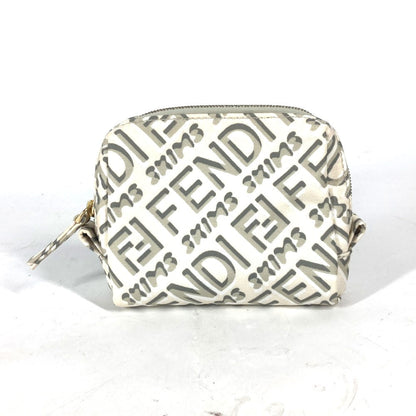 FENDI Pouch 8N0179 Nylon white SKIMS collaboration Skims logo Women