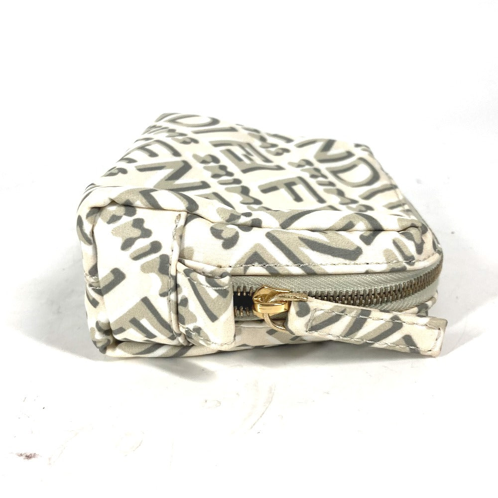 FENDI Pouch 8N0179 Nylon white SKIMS collaboration Skims logo Women